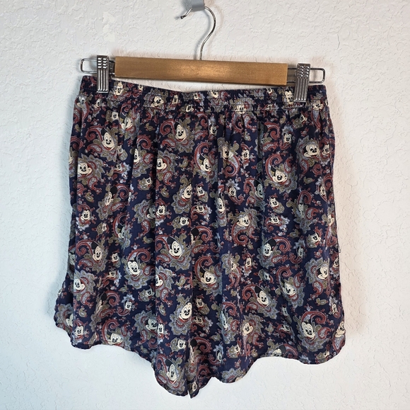 Vintage Mickey Mouse Disney 100 % Silky shorts / Pijama size M - Picture 2 of 7